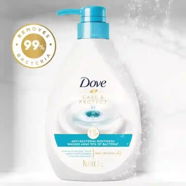 Dove Care & Protect Anti Bacterial Body Wash 1L