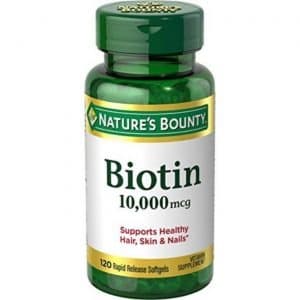 Nature's Bounty Biotin Supports Healthy Hair Skin Nails 10000mcg 120 Capsules