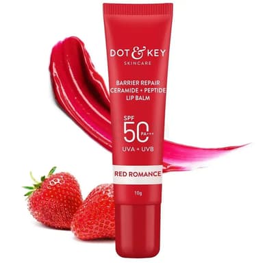 Dot & Key Ceramide Peptide Tinted Lip Balm SPF 50 - Red Romance 10g
