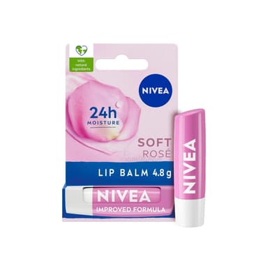 Nivea Caring Lip Balm Soft Rose 4.8 gm