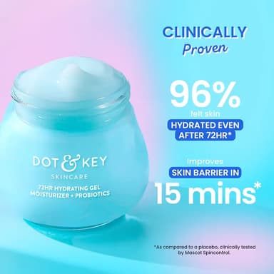 Dot and Key 72hr Hydrating Lightweight Gel Moisturizer with Probiotics 15ml