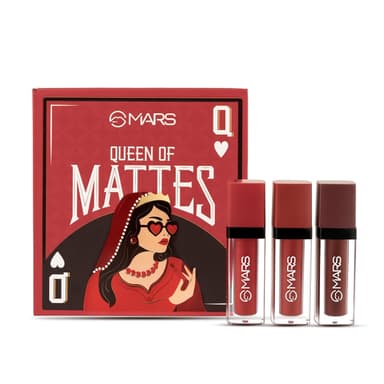 MARS Queen Of Mattes Set Of 3 Lipsticks 13.5ml - Reds And Maroons
