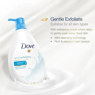 Dove Gentle Exfoliating Nourishing body wash 1L