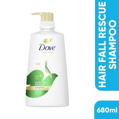 Dove Ultra Care Hair Fall Rescue Shampoo with Nutri Lock Serum for Weak, Fragile Hair 680ml