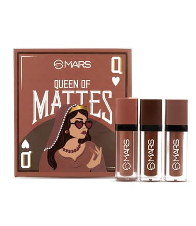 MARS Queen Of Mattes Lipstick Set- 04 Browns 3pc