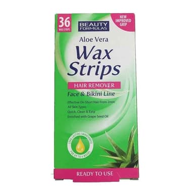 Beauty Formulas Hair Removal Wax Strips - Face & Bikini Line 36pc