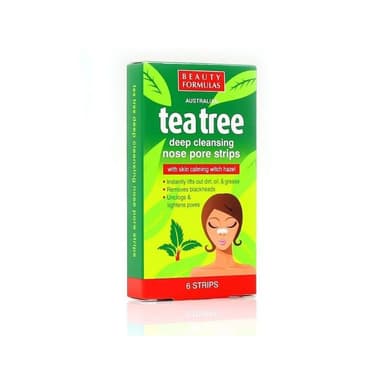 Beauty Formulas Tea Tree Nose Pore Strips 6s
