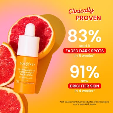 Dot and Key 10% Vitamin C+E Super Bright Face Serum with 5% Niacinamide with Blood Orange & Pumpkin 30ml