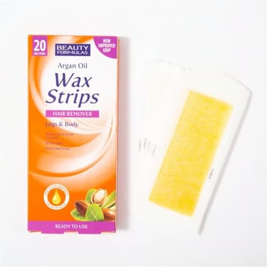 Beauty Formulas Argan Oil Wax Strips Hair Remover 20 Strips