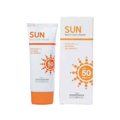Food A Holic Multi Sun Cream Whitening Anti Wrinkle SPF 50+ PA+++ 70ml